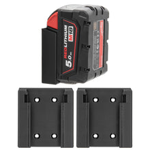 Laden Sie das Bild in den Galerie-Viewer, Akku Halter für Milwaukee M18 Halterung Akkuhalter Wandhalter Wandhalterung 18V