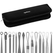 Laden Sie das Bild in den Galerie-Viewer, Mitesser Pickel Entferner Komedonenquetscher Mitesserentferner Porenreiniger Set