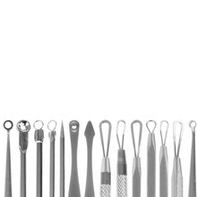 Laden Sie das Bild in den Galerie-Viewer, Mitesser Pickel Entferner Komedonenquetscher Mitesserentferner Porenreiniger Set