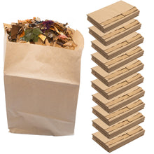 Laden Sie das Bild in den Galerie-Viewer, 10 bis 100 Bio Müllbeutel Komposttüten Kompostierbar Biobeutel Papiertüten Biosack