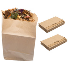 Laden Sie das Bild in den Galerie-Viewer, 10 bis 100 Bio Müllbeutel Komposttüten Kompostierbar Biobeutel Papiertüten Biosack