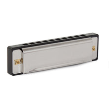 Laden Sie das Bild in den Galerie-Viewer, Mundharmonika C-Dur Harmonika Blues Musik Diatonisch 10-Loch Metall Box Geschenk