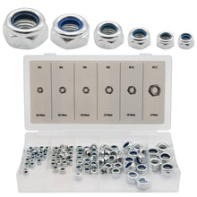 Laden Sie das Bild in den Galerie-Viewer, 100x Mutter Selbstsichernd Sechskantmutter Sicherungsmutter Stopmutter M4 - M12