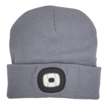 Laden Sie das Bild in den Galerie-Viewer, Mütze LED Beanie Wintermütze Stirnlampe Sportmütze Freizeitmütze Damen Herren Licht LED