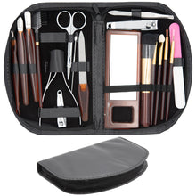 Laden Sie das Bild in den Galerie-Viewer, 18 tlg Maniküre Make-up Pediküre Spiegel Nagelknipser Nagelschere Nagelzange Set
