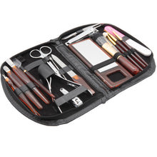 Laden Sie das Bild in den Galerie-Viewer, 18 tlg Maniküre Make-up Pediküre Spiegel Nagelknipser Nagelschere Nagelzange Set