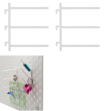 Laden Sie das Bild in den Galerie-Viewer, Halter für IKEA SKADIS Lochplatte Nähgarnhalter Lochwand Haken Halterung Weiß