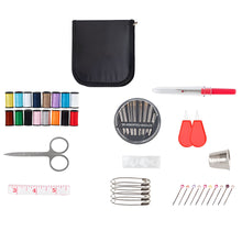 Laden Sie das Bild in den Galerie-Viewer, 73 tlg Nähset Nähkasten Reiseset Nähzeug Nähgarn Nähbox Nähkästchen Nähetui Set