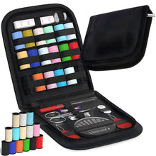 Laden Sie das Bild in den Galerie-Viewer, 73 tlg Nähset Nähkasten Reiseset Nähzeug Nähgarn Nähbox Nähkästchen Nähetui Set