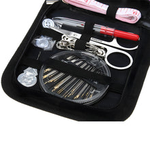 Laden Sie das Bild in den Galerie-Viewer, 73 tlg Nähset Nähkasten Reiseset Nähzeug Nähgarn Nähbox Nähkästchen Nähetui Set