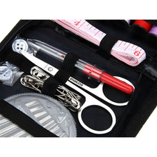 Laden Sie das Bild in den Galerie-Viewer, 73 tlg Nähset Nähkasten Reiseset Nähzeug Nähgarn Nähbox Nähkästchen Nähetui Set