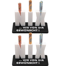 Laden Sie das Bild in den Galerie-Viewer, 2x Geldgeschenk NIX Nichts Geschenk Geburtstag Geschenkidee Geldscheingeschenk