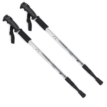 Laden Sie das Bild in den Galerie-Viewer, 1-4 Nordic Walking Teleskop Wanderstöcke Antischock Trecking Stock 64-135 cm Alu