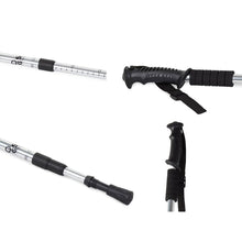 Laden Sie das Bild in den Galerie-Viewer, 1-4 Nordic Walking Teleskop Wanderstöcke Antischock Trecking Stock 64-135 cm Alu