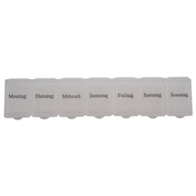 Laden Sie das Bild in den Galerie-Viewer, Pillenbox Pillendose Tablettenbox Medikamentenbox Pillen Box Dose 7 Tage