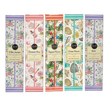 Laden Sie das Bild in den Galerie-Viewer, Räucherstäbchen Räucherkerzen Duftauswahl 5 Düfte Original Indien Stäbchen Set