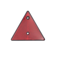 Laden Sie das Bild in den Galerie-Viewer, 2x Rückstrahler Reflektor Anhänger Rot Dreieck Katzenauge Pkw Lkw Wohnwagen Set