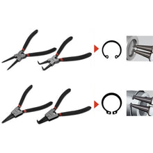 Laden Sie das Bild in den Galerie-Viewer, 4x Sprengringzangen Sicherungsring Zange Sprengringzange Seegeringzange 4tlg Set