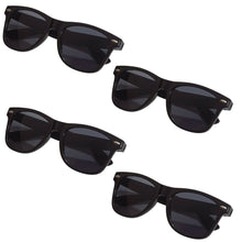 Laden Sie das Bild in den Galerie-Viewer, Sonnenbrille Pilotenbrille Retro Nerd Horn Party Brille Schwarz UV Schutz