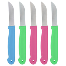 Laden Sie das Bild in den Galerie-Viewer, 5x Schälmesser Küchenmesser Kartoffelschälmesser Messer Gemüsemesser Obst Set