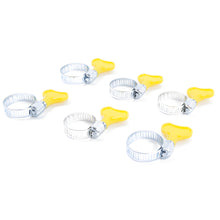 Laden Sie das Bild in den Galerie-Viewer, 6x Schlauchschelle mit Griff Schelle Flügelmutter Schlauchklemme Rohrschelle Set