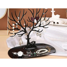 Laden Sie das Bild in den Galerie-Viewer, Schmuckbaum Schmuckständer Schmuckhalter Kettenständer Halsketten Hirsch Schwarz