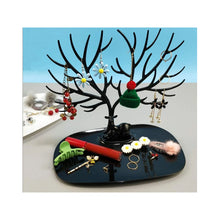 Laden Sie das Bild in den Galerie-Viewer, Schmuckbaum Schmuckständer Schmuckhalter Kettenständer Halsketten Hirsch Schwarz