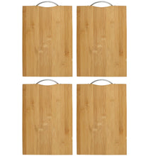 Laden Sie das Bild in den Galerie-Viewer, Schneidebrett mit Griff Bambus sehr stabil hochwertig Küchenbrett doppelseitig