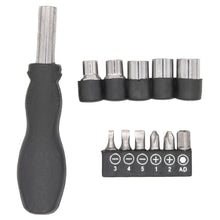 Laden Sie das Bild in den Galerie-Viewer, Schraubendreher Set 12 tlg Schraubenzieher mit Bits u. Nuss Steckschlüssel