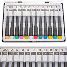 Laden Sie das Bild in den Galerie-Viewer, 12 Präzision Schraubendreher Schraubenzieher Feinwerkzeug Torx Schlitz Kreuz Set