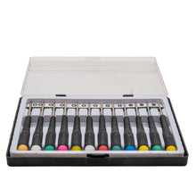 Laden Sie das Bild in den Galerie-Viewer, 12 Präzision Schraubendreher Schraubenzieher Feinwerkzeug Torx Schlitz Kreuz Set