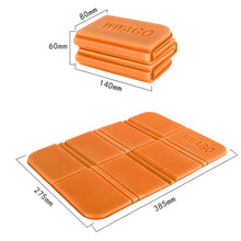 Laden Sie das Bild in den Galerie-Viewer, Sitzkissen Sitzmatte Sitzunterlage Faltbar Outdoor Kissen Wandern Stadionkissen Orange