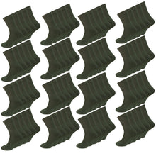 Laden Sie das Bild in den Galerie-Viewer, Socken Strümpfe 5-80 Paar Army Arbeitssocken Militär Olivgrün Baumwolle 39-46