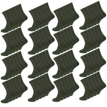 Laden Sie das Bild in den Galerie-Viewer, Socken Strümpfe 5-80 Paar Army Arbeitssocken Militär Olivgrün Baumwolle 39-46