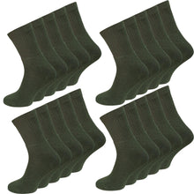 Laden Sie das Bild in den Galerie-Viewer, Socken Strümpfe 5-80 Paar Army Arbeitssocken Militär Olivgrün Baumwolle 39-46