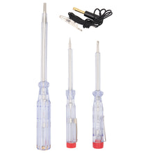 Laden Sie das Bild in den Galerie-Viewer, 4tlg Phasenprüfer Stromprüfer Spannungsprüfer Schraubendreher Prüfer 6-220V Set