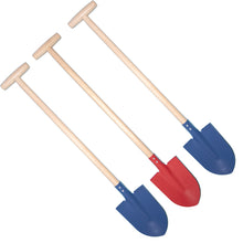 Laden Sie das Bild in den Galerie-Viewer, Strandschaufel Kinderschaufel Kinderspaten Holzstiel Kinder Schaufel Spaten