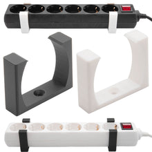 Laden Sie das Bild in den Galerie-Viewer, Wandhalterung Steckdosenleiste Halterung Steckdosenhalter Steckdose Universal