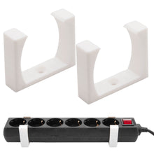 Laden Sie das Bild in den Galerie-Viewer, Wandhalterung Steckdosenleiste Halterung Steckdosenhalter Steckdose Universal