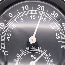 Laden Sie das Bild in den Galerie-Viewer, Thermometer Hygrometer Luftfeuchtigkeit Temperatur Analog Wetterstation Rund
