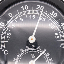 Laden Sie das Bild in den Galerie-Viewer, Thermometer Hygrometer Luftfeuchtigkeit Temperatur Analog Wetterstation Rund