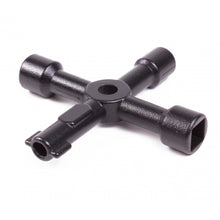 Laden Sie das Bild in den Galerie-Viewer, Universalschlüssel Vierkant Dreikant Gas Aufzug Zug Klima Schaltschrankschlüssel