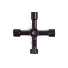 Laden Sie das Bild in den Galerie-Viewer, Universalschlüssel Vierkant Dreikant Gas Aufzug Zug Klima Schaltschrankschlüssel