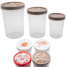 Laden Sie das Bild in den Galerie-Viewer, 3x Vorratsdosen Aufbewahrungsdosen Streudosen Müslidose Behälter Dosen Set