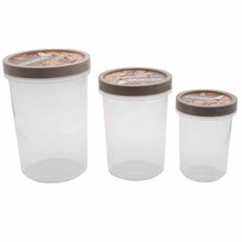 Laden Sie das Bild in den Galerie-Viewer, 3x Vorratsdosen Aufbewahrungsdosen Streudosen Müslidose Behälter Dosen Set