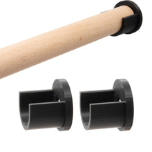 Laden Sie das Bild in den Galerie-Viewer, Wandlager Kleiderstange Gardinenstange Schrankrohr Stangen Halter Halterung Set