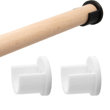 Laden Sie das Bild in den Galerie-Viewer, Wandlager Kleiderstange Gardinenstange Schrankrohr Stangen Halter Halterung Set