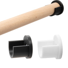 Laden Sie das Bild in den Galerie-Viewer, Wandlager Kleiderstange Gardinenstange Schrankrohr Stangen Halter Halterung Set