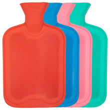 Laden Sie das Bild in den Galerie-Viewer, Wärmflasche 2Liter Gummi 2L Wärmekissen Bettflasche Körnerkissen Heizflasche XXL