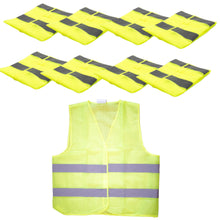 Laden Sie das Bild in den Galerie-Viewer, Warnweste Sicherheitsweste Sicherheits-Warnweste KfZ Universal EN ISO 20471 Gelb